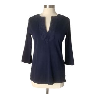 LRL Ralph Lauren Embroidered Silhouette‎ V Neck Shirt